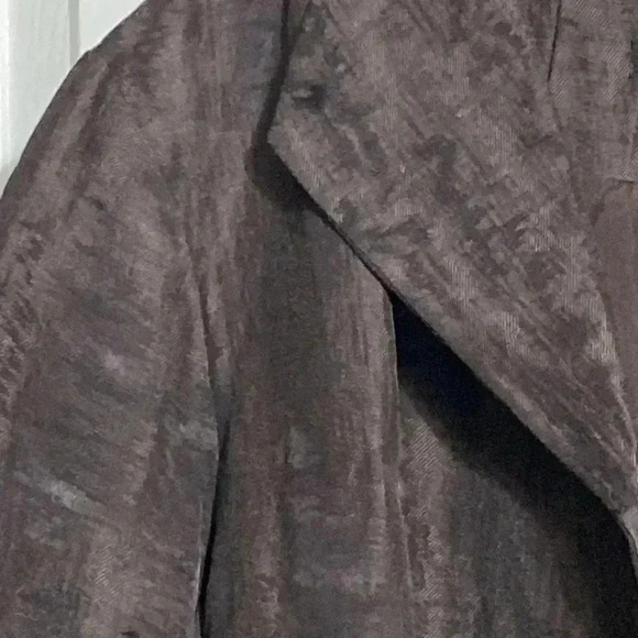 Eileen Fisher brown ramie cotton silk lined blazer jacket size SMALL - Picture 8 of 12